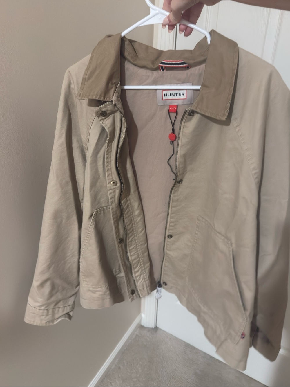Hunter Men’s Light Khaki/Tan Lightweight Shirt Jacket